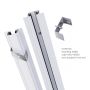 Rail encastrable triphasé 1 m pour spots sur rail – Blanc – photo 6