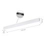 Luminaire linéaire LED 112 cm blanc 36 W moderne – photo 5
