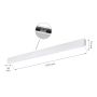 Luminaire linéaire LED 112 cm blanc 36 W moderne avec détecteur – photo 6
