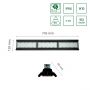 Suspension Industrielle LED HighBay UFO 150W Dimmable 150L/W IP66