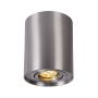LED Spot GU10 Surface-Mounted Round Argent IP20 94x125mm regulated eye