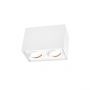 LED Spot 2xGU10 Surface-Mounted Rectangle White 97x185x125mm regulated eye IP20