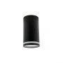 LED Spot Ring Mini GU10 Surface-Mounted Black Round 55x107mm IP20