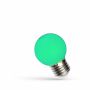 Lampe LED verte avec culot E27 1 Watt
