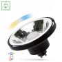 Ampoule LED Intelligente GU10 10W AR111 SMD Noir 30° CCT+DIM Wi-Fi/BT (Bluetooth)