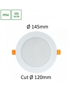 Dalle LED Encastrable Ronde Ø145mm Blanc 12 Watt IP65