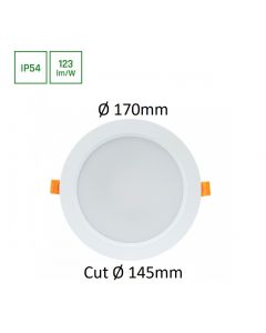 Dalle LED Encastrable Ronde Ø170mm Blanc 18 Watt IP65
