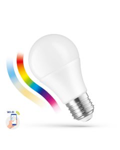 Lampe intelligente E27 A60 9W RGBW+CCT+DIMM Wi-Fi