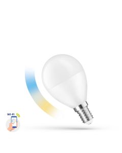 Lampe Led Intelligente E14 Ronde CCT+DIMM Wi-Fi SMART