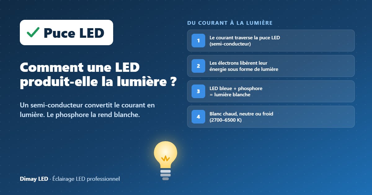 Infographie : comment les LED produisent-elles de la lumière ?
