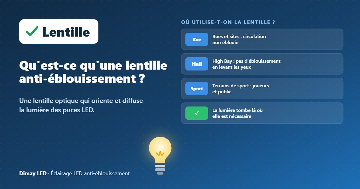 Infographie : qu'est-ce qu'une lentille anti-éblouissement ?