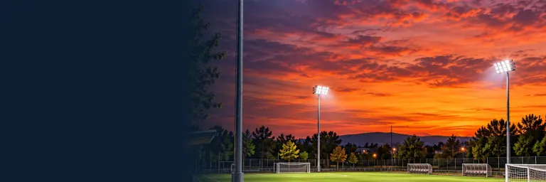 Éclairage LED d’un terrain de football