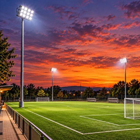 Éclairage LED pour terrains de sport